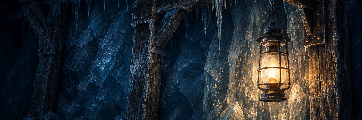 Painted Arctic Dig mine wall artwork